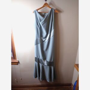 Vintage Dress Satin Cocktail Cowl Neck Y2K Medium USA Sleeveless Asymmetrical